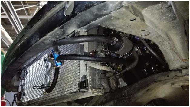 Установка дополнительного радиатора охлаждения масла на АКПП Volvo